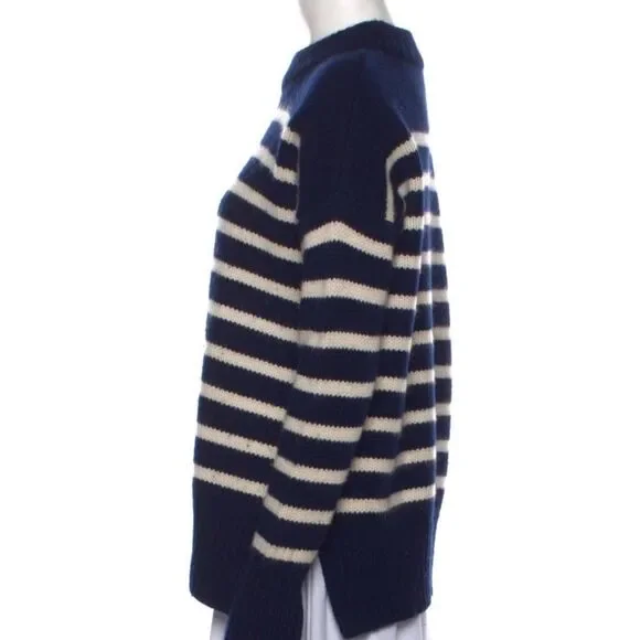 La Ligne NYC Marin striped sweater navy and gray sz S
